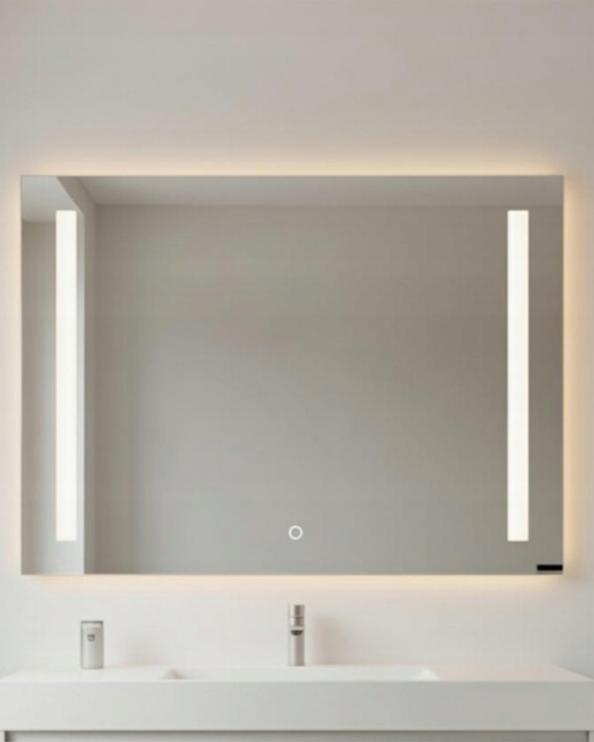 Zrcadlo koupelnové, šatní skříň, make-up, kancelář dotykové| 90x70 cm