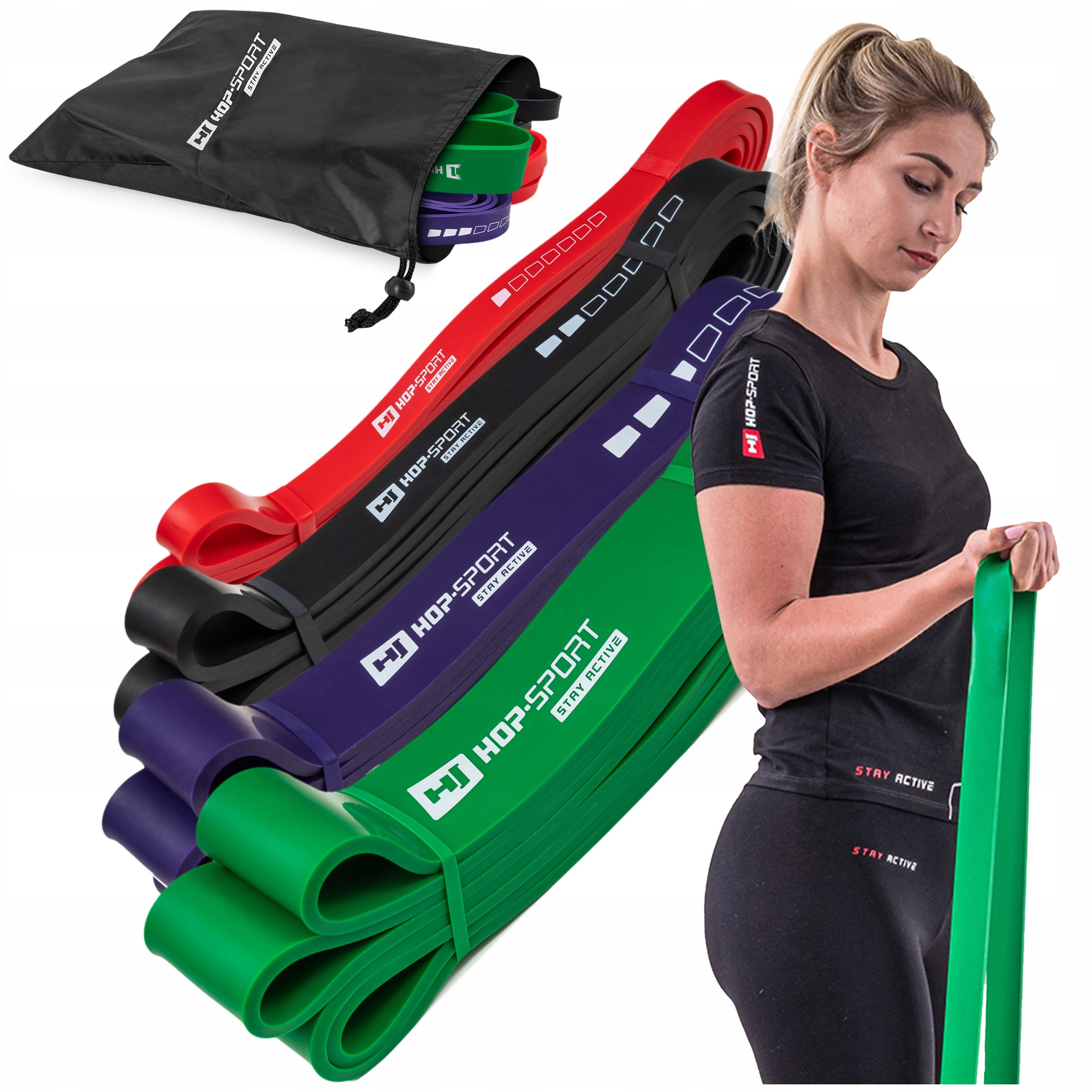 

Zestaw gum oporowych taśm powerband crosfit 7-57kg