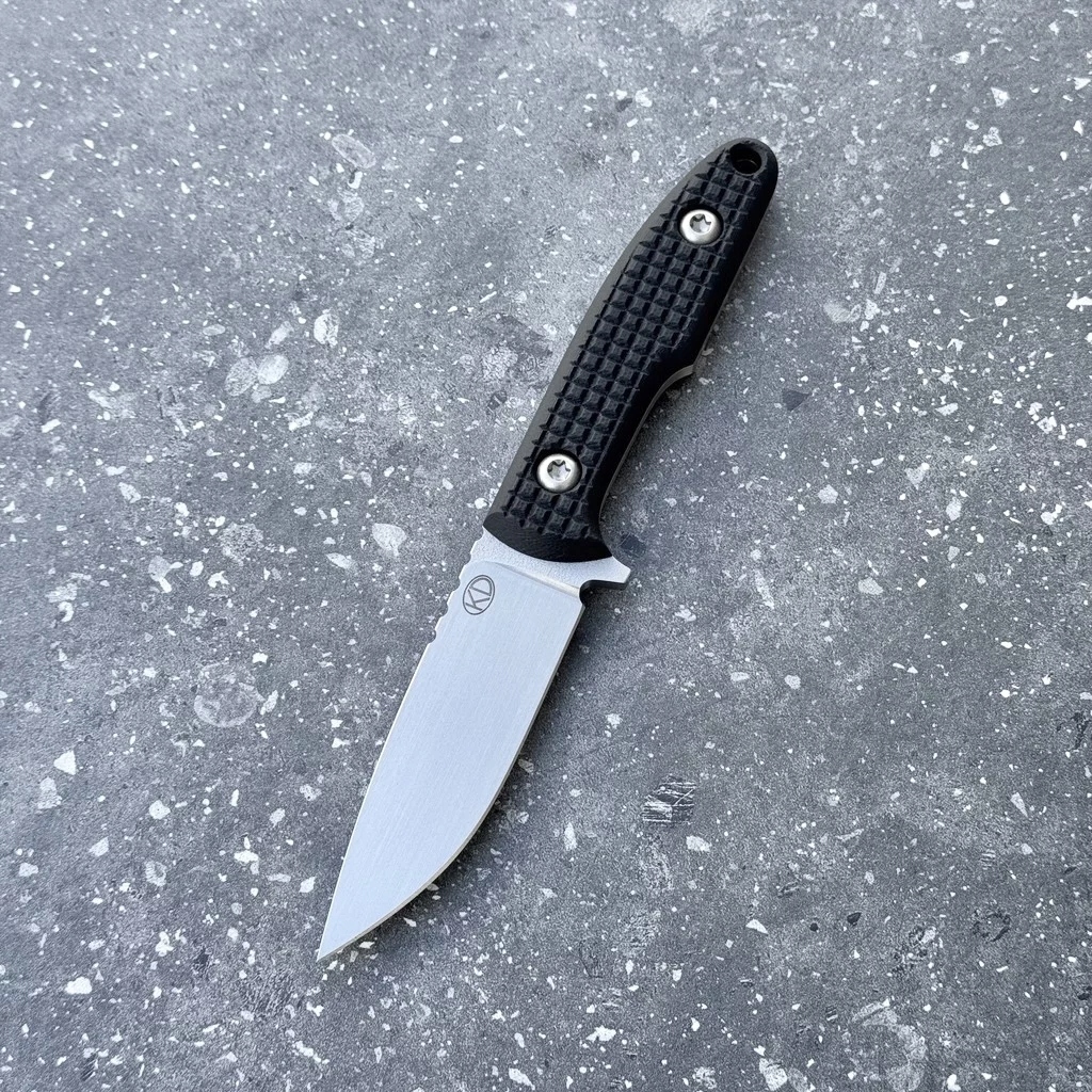 Nůž Kd Knives Kamil Długosz Sigma "Trek" Satin M390 Black Textured G10