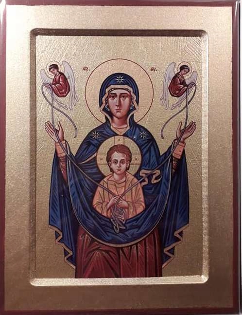 Ikona . Boží Matka Řešící Uzly .
