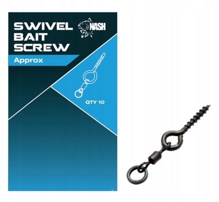 Wkręty Do Przynęt Swivel Bait Screw 13mm10szt Nash