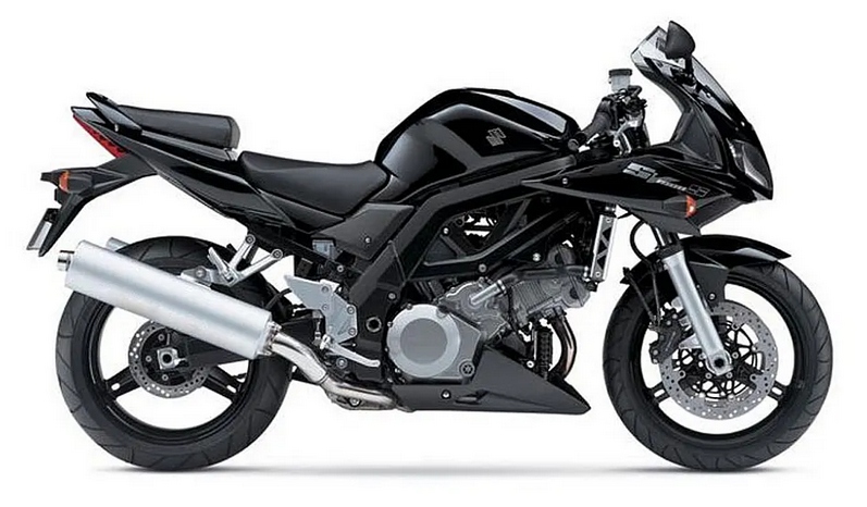 naklejki FOOQS na motocykl SUZUKI SV 1000 S 2004-2007 CZARNY YAY