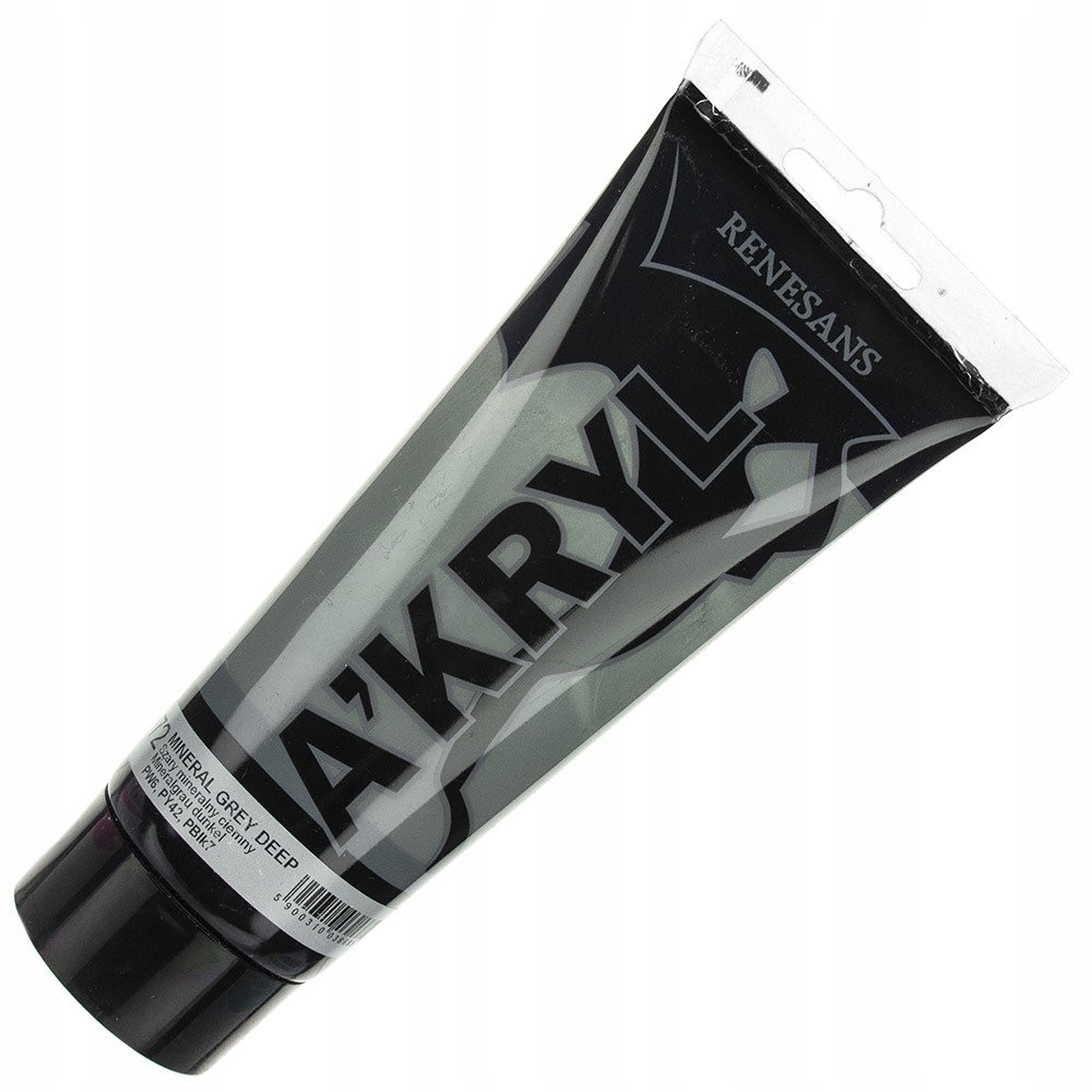 Farba akrylowa Renesans 200ml Szary ciemny farby