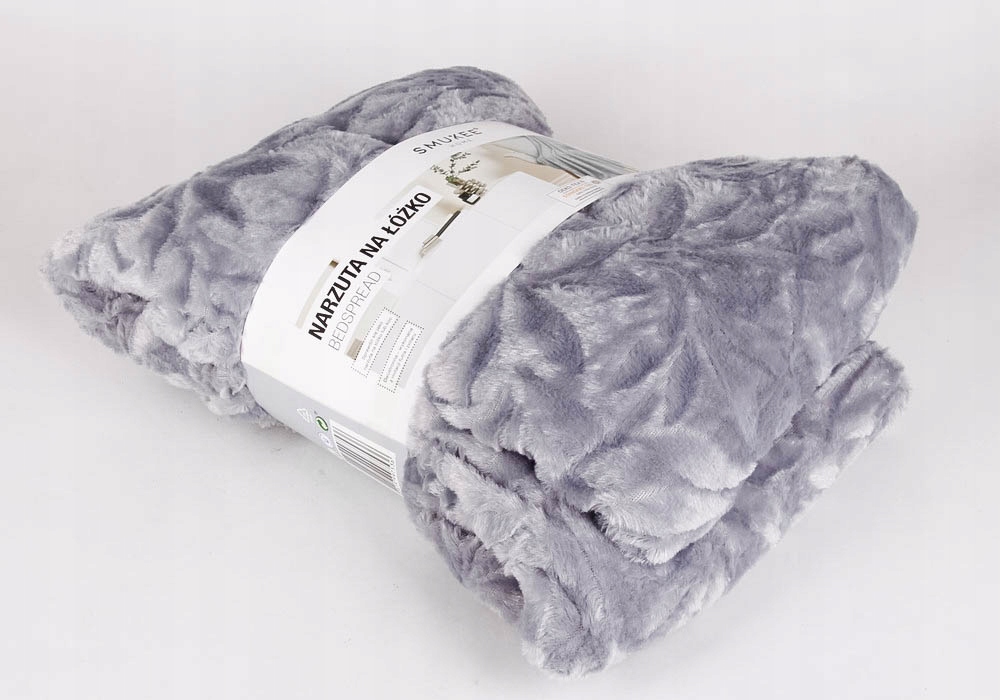 

Narzuta na łóżko Smukee jasny szary 200x220 cm