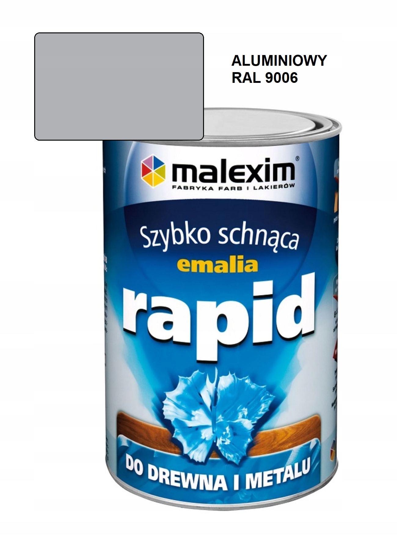 Rychleschnoucí smalt Rapid 10L hliníkový Ral 9006