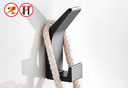 WIESZAK ŚCIENNY HACZYK NA UBRANIA ŁAZIENKA czarny Kod producenta 101