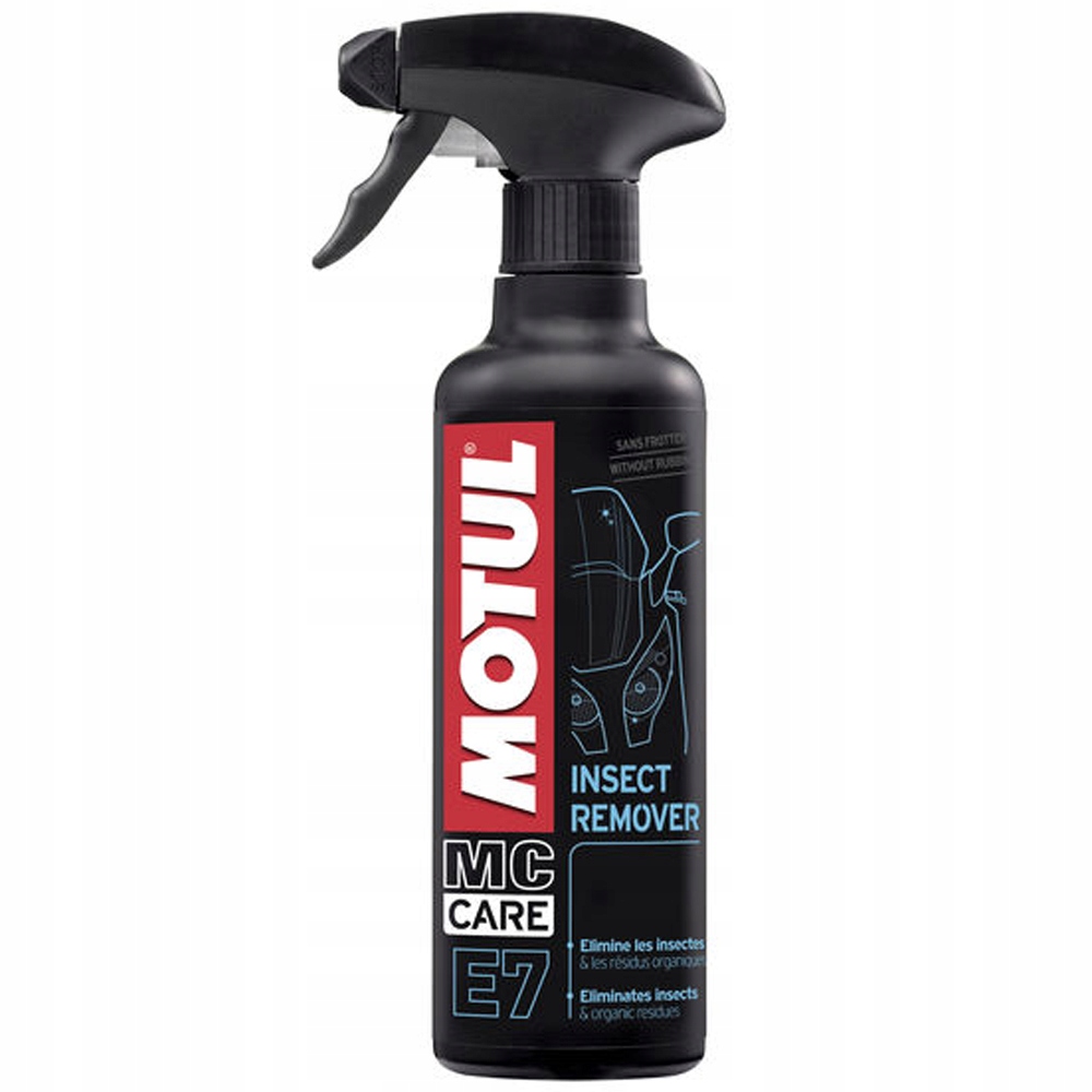MOTUL E7 INSECT REMOVER 400ML USUWA OWADY Z OWIEWEK I SZYB MOTOCYKLOWYCH