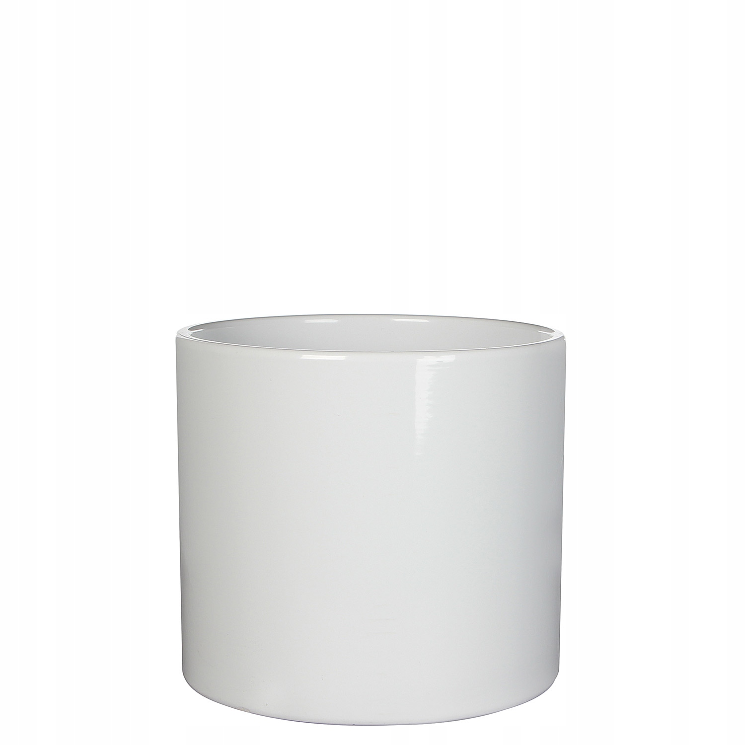 

cylindryczna biała doniczka ceramiczna Era 15/13