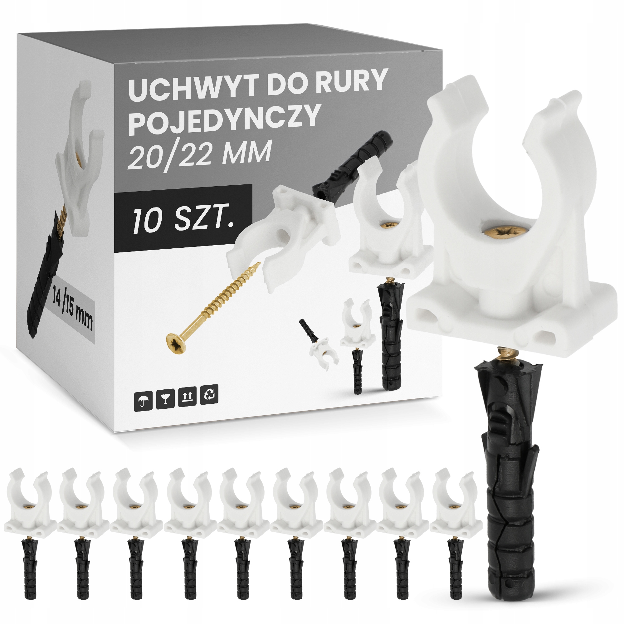 

Uchwyt Rury Rur Miedzianej Pojedynczy 20-22 mm