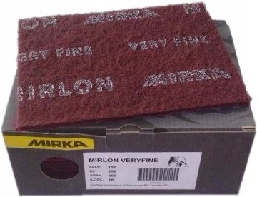 MIRKA WŁÓKNINA ŚCIERNA BORDOWA GRADACJA 360 2 SZT