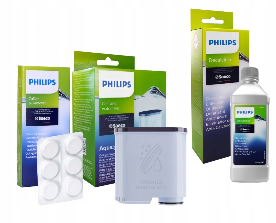 Zestaw do Philips Saeco filtr CA6903 odkamieniacz CA6700 tabletki CA6704
