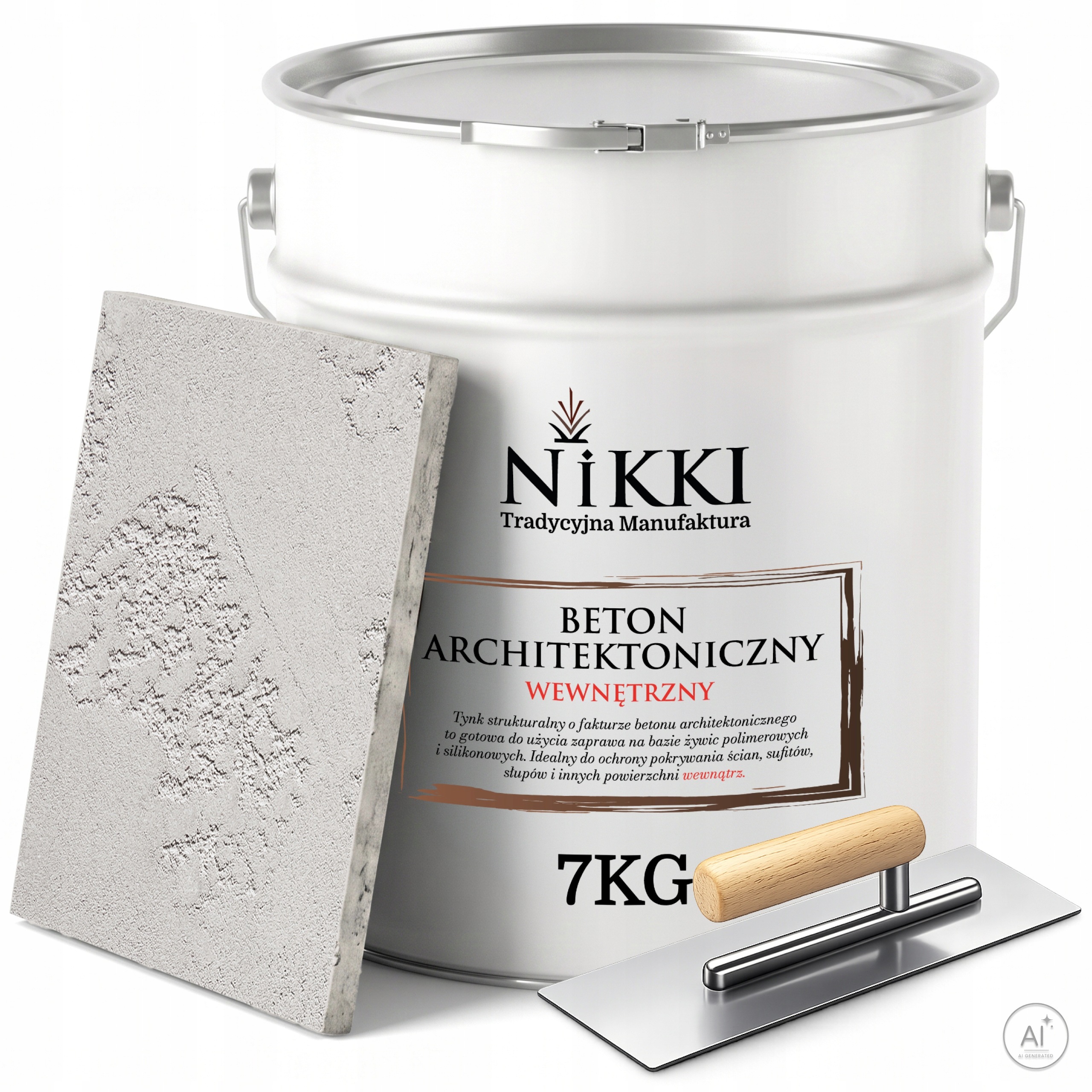 Dekorativní architektonický beton vnitřní 7 kg šedý světlý F264 Paca