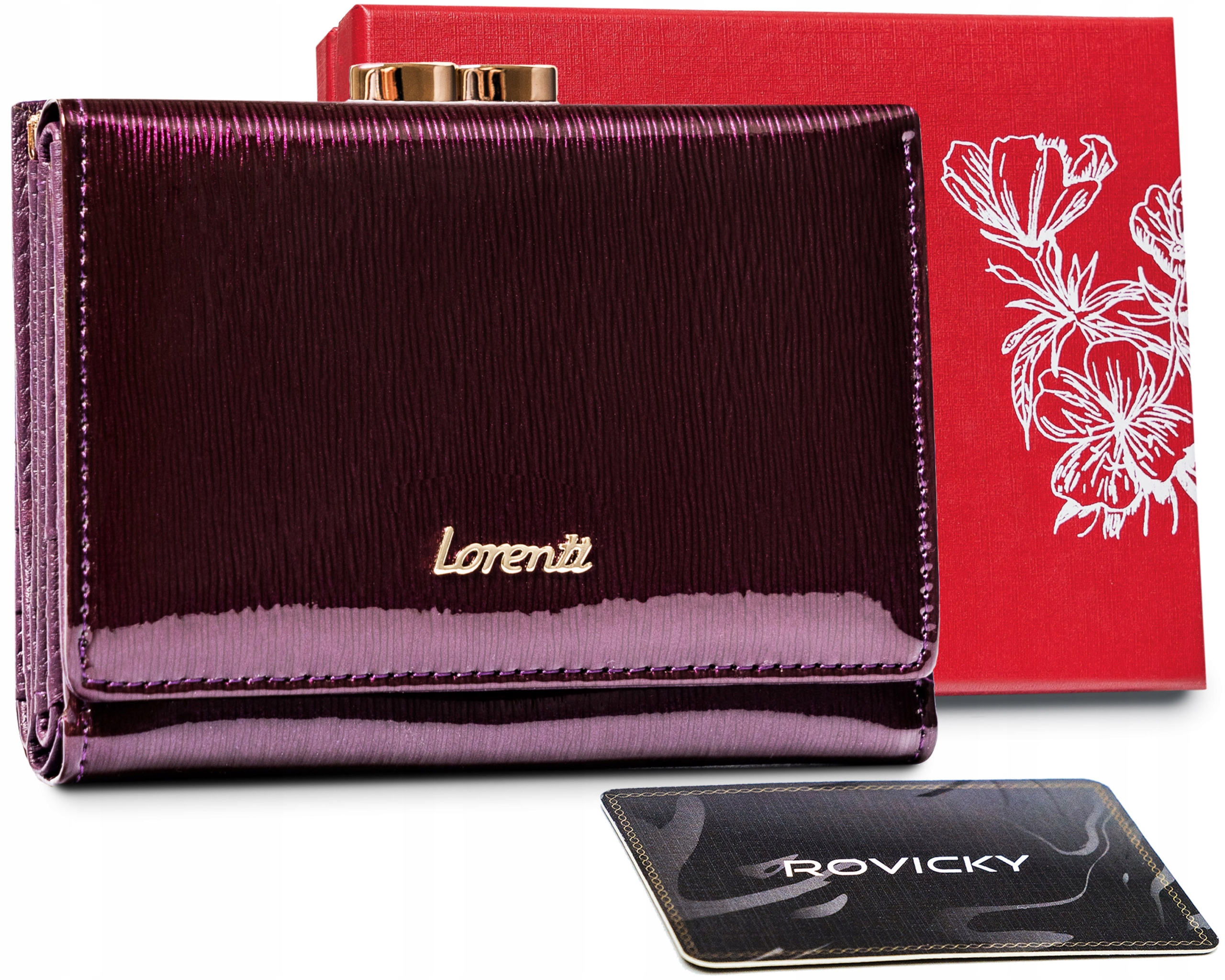 

Lorenti damski portfel skórzany ochrona kart Rfid