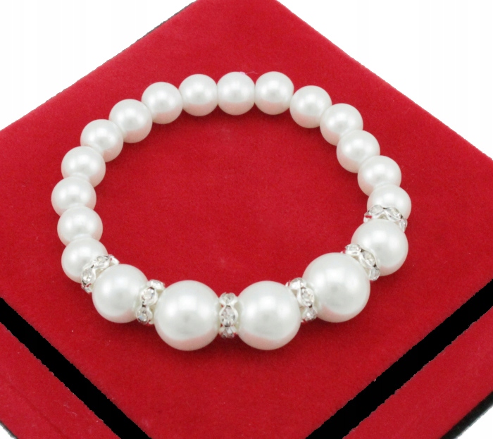 KOMPLET 3 CŻĘŚCIOWY ELEGANCKI BIAŁE PERŁY CYRKONIE Marka Inna marka