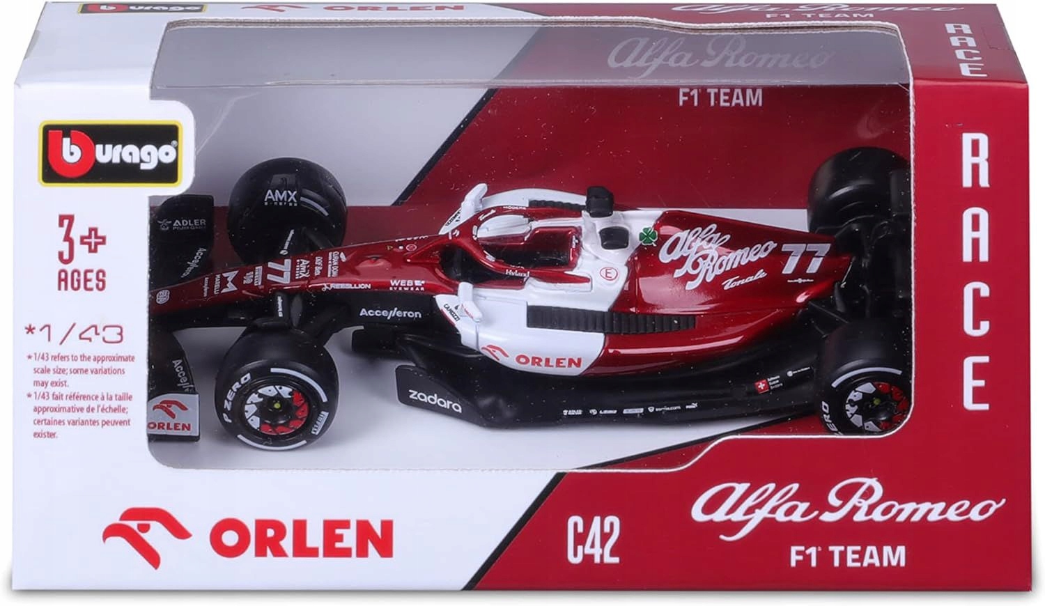 Bolid F1 Alfa Romeo Team Orlen C42 1:43
