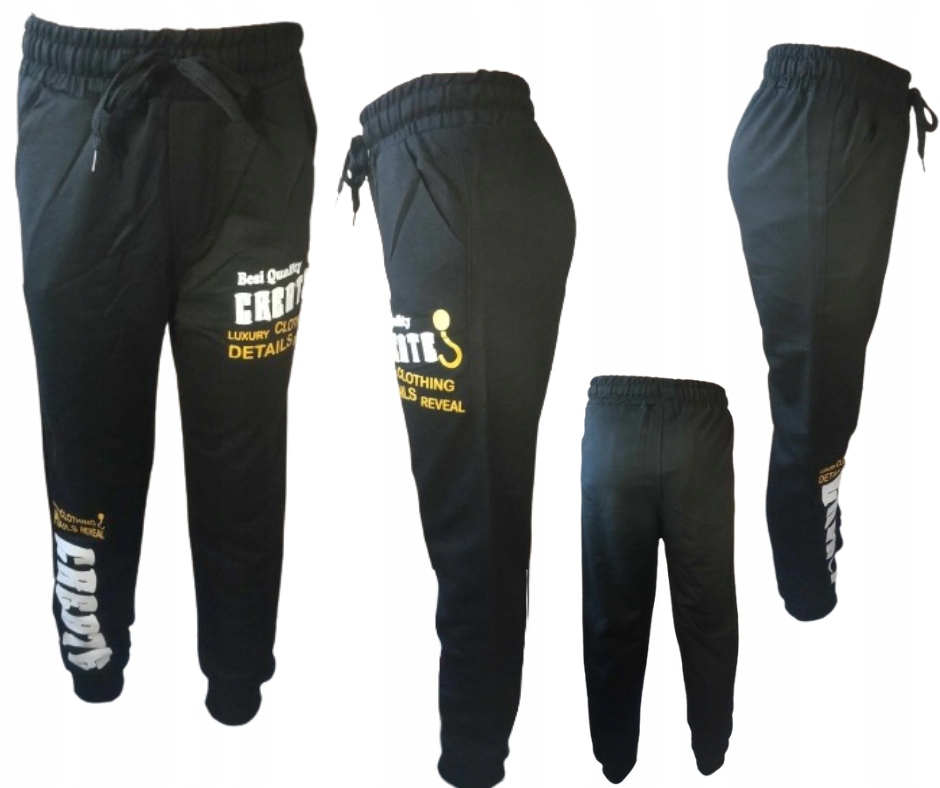 Modne Chłopięce spodnie dresowe dziecięce 134