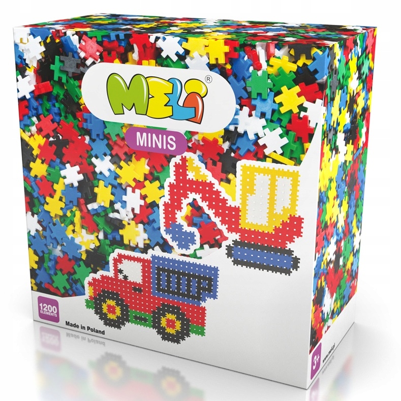 

Klocki konstrukcyjne Wafle Meli Minis 1200 el.