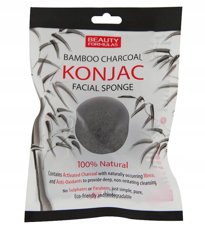 

Beauty Formulas Konjac Gąbka bambusowa do twarzy