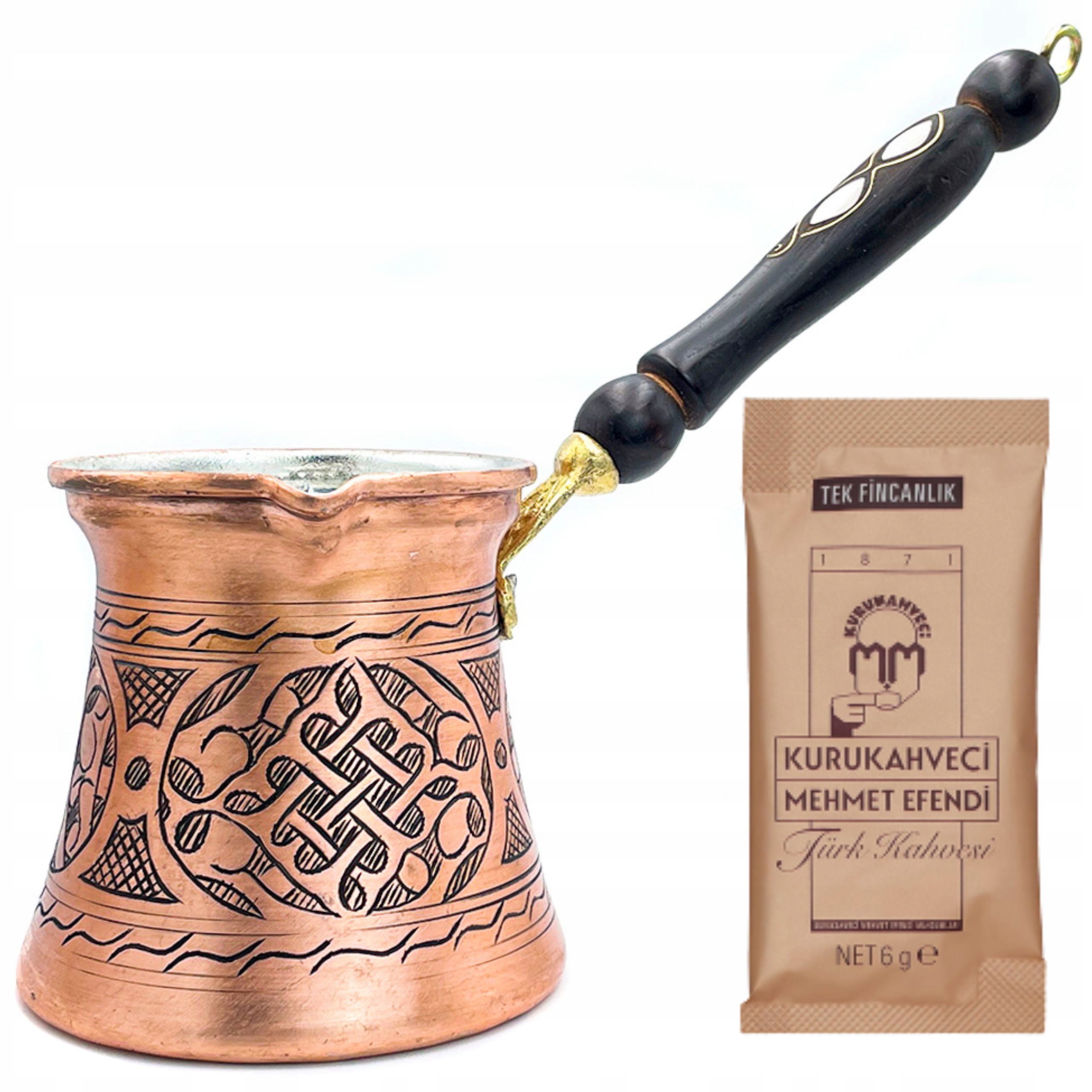 

Tygielek do kawy po turecku miedziany 560 ml Grati