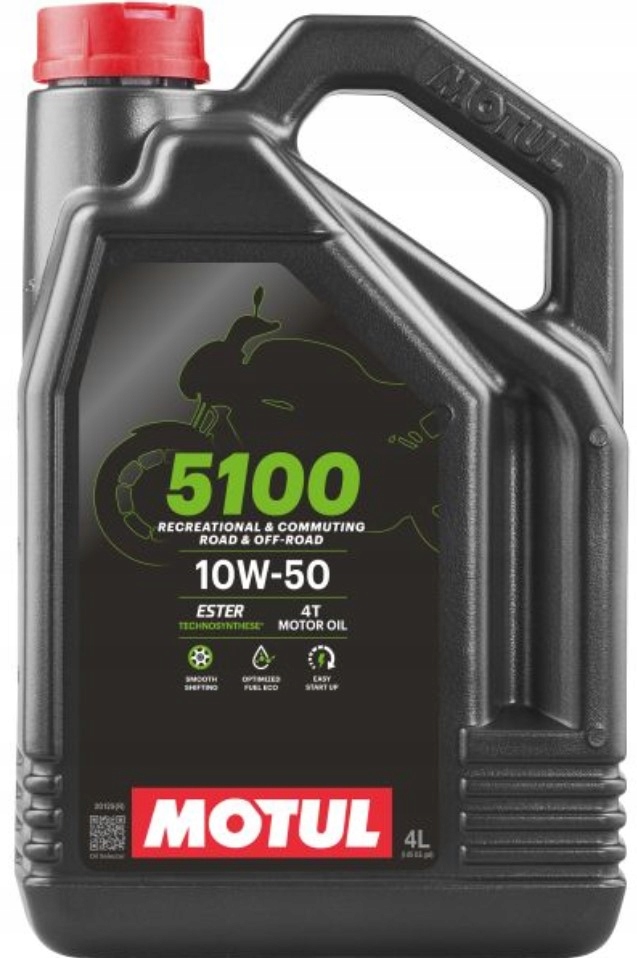 Polosyntetický motocyklový olej Motul 5100 10 W50 4 litrů