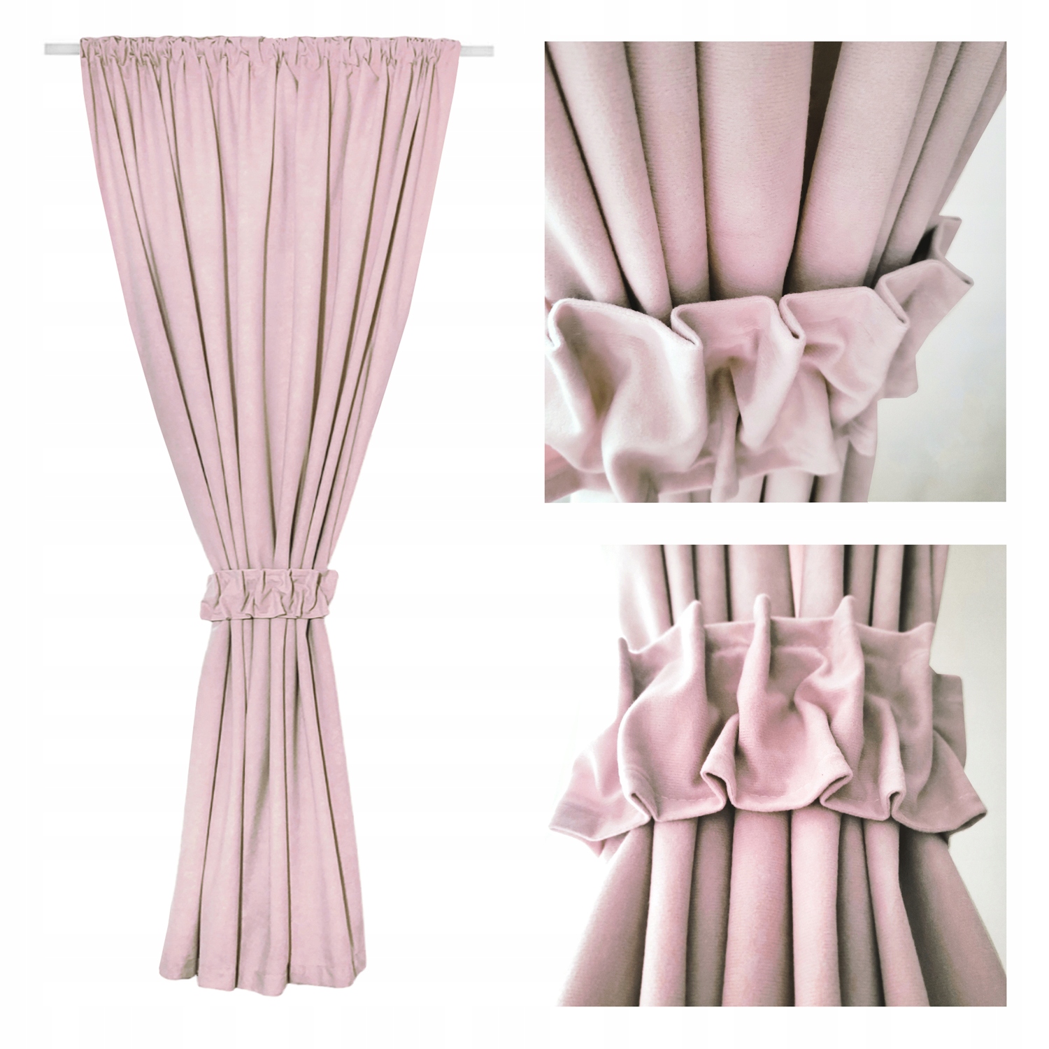 ZASŁONA 180cm + OZDOBA - zasłony, taśma, tunel, żabki, dużo kolorów 145x180