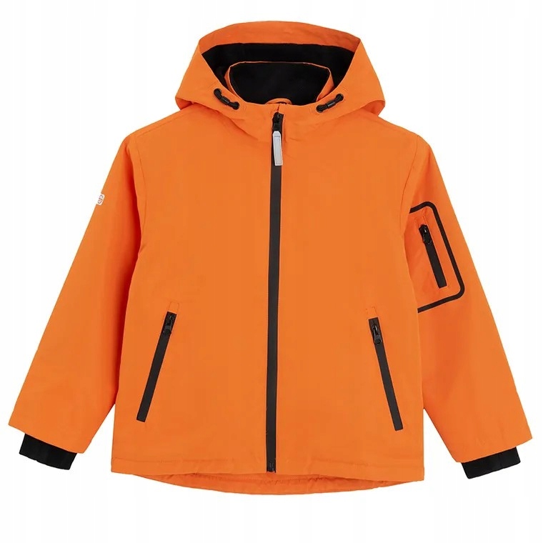 Cool Club Kurtka chłopięca z kapturem Waterproof Reflektive pomarańcz 98