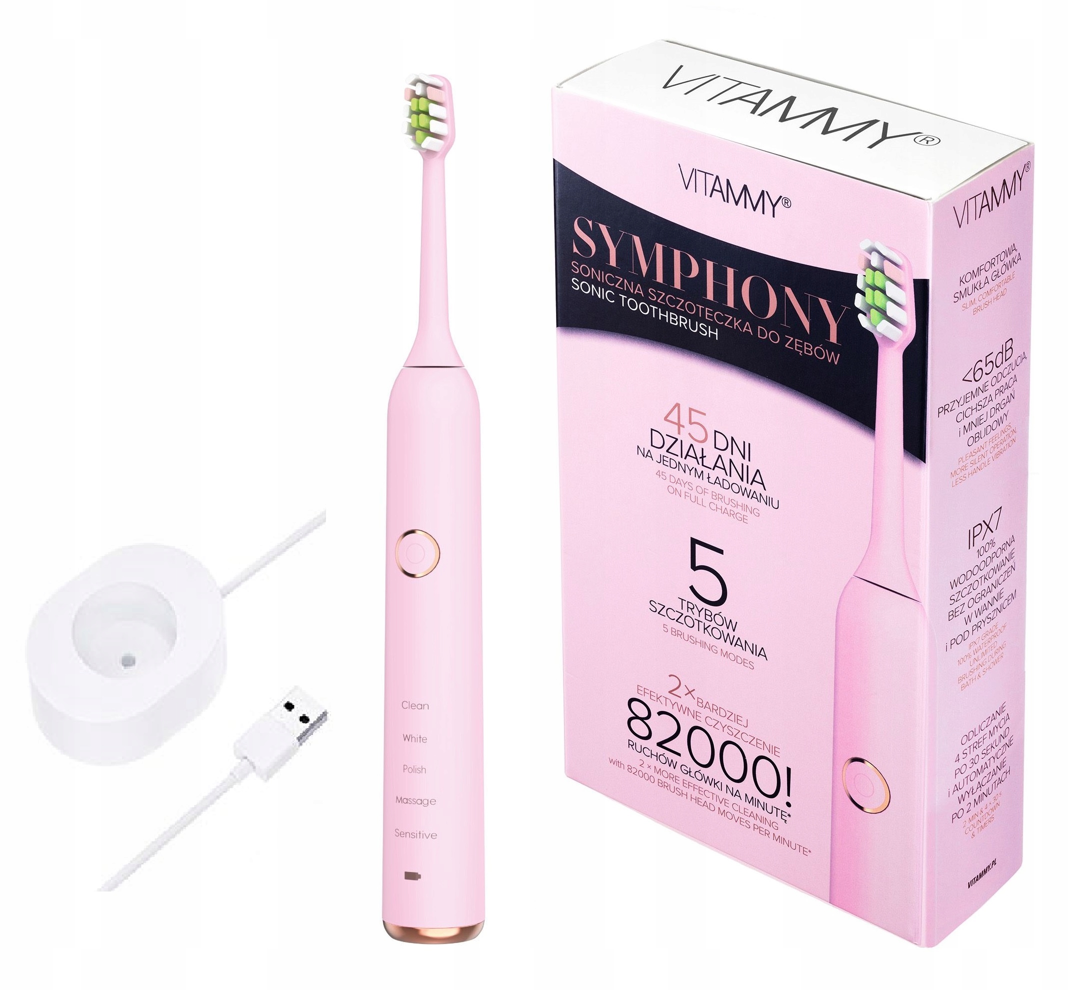 

Vitammy Symphony Soniczna Szczoteczka Do Zębów