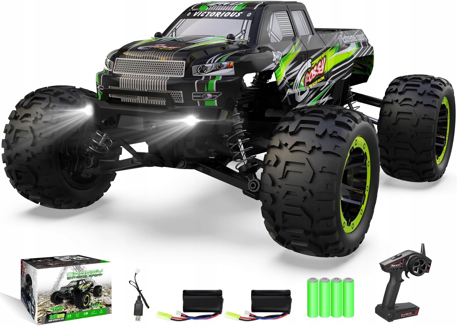 ZDALNIE STEROWANY SAMOCHÓD RACENT CROSS-COUNTRY RC TRUCK DO 45 KM/H