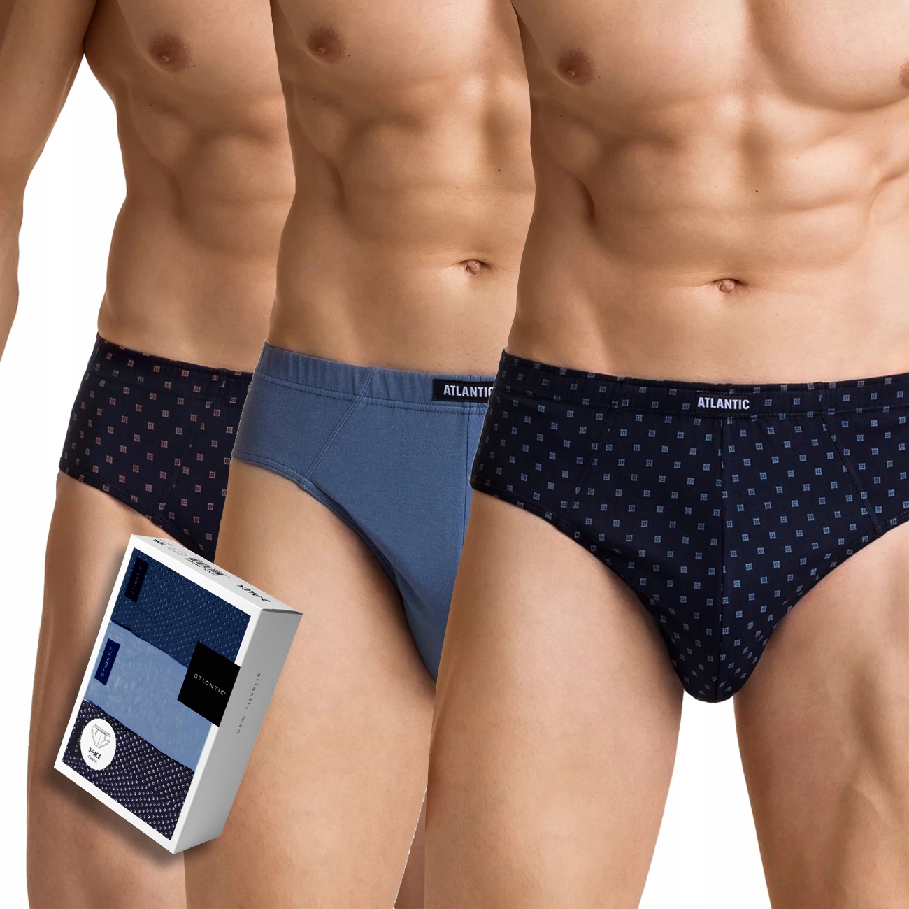 

Atlantic slipy męskie 3PAK 3MP 108 mix classic