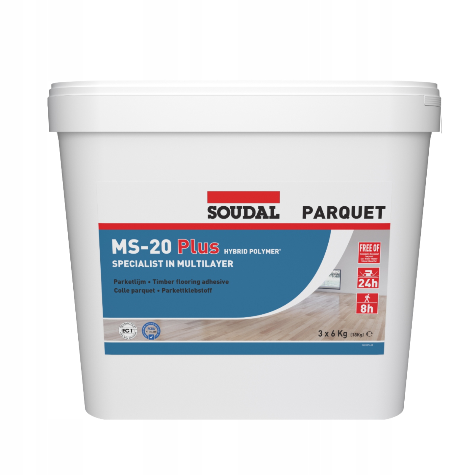 Soudal Hybridní Lepidlo Na Parkety Pro Dřevěné Podlahy 18 Kg MS-20 Plus