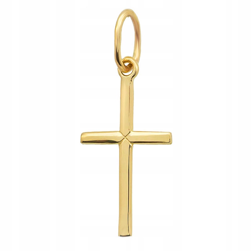 Zlatý Kříž Křížek pr. 585 14k Klasický křest Svaté Přijímání Krabička