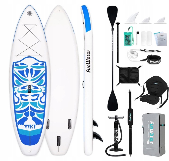 Deska Sup Z Fotelem 10'6" 320 cm FunWater Paddleboard Zestaw Do 180kg 15PSI