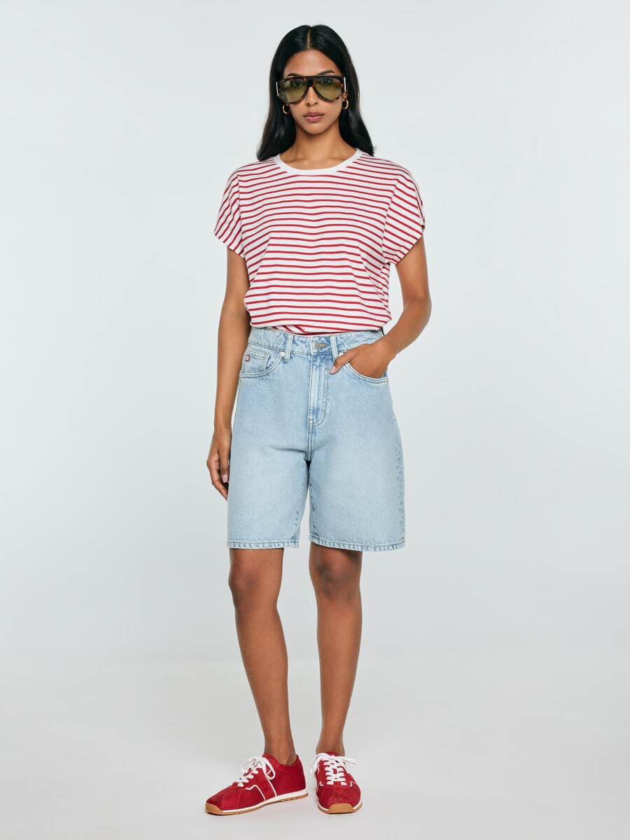 Big Star Dámské modré džínové šortky Selene 101 33