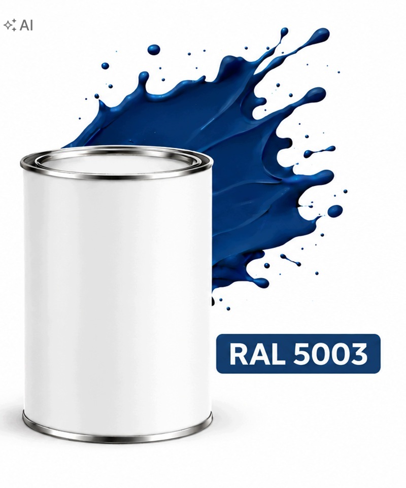 Ral 5003 Alkydový smalt lesklý Barva na kov ocel 1L