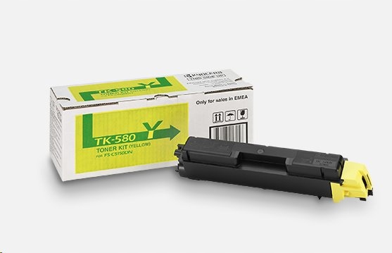 Kyocera TK-580Y Toner yellow na 2 800 A4 (pri 5% pokrytí), pre Ecosys…