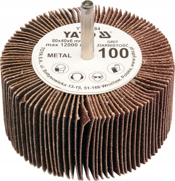 

Ściernica listkowa trzpieniowa 80x40x6 p40 Yato
