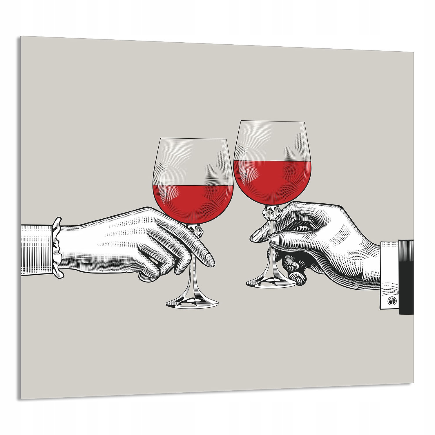 Skleněný Panel Do Kuchyně 65x60 Víno Tvrzené Sklo