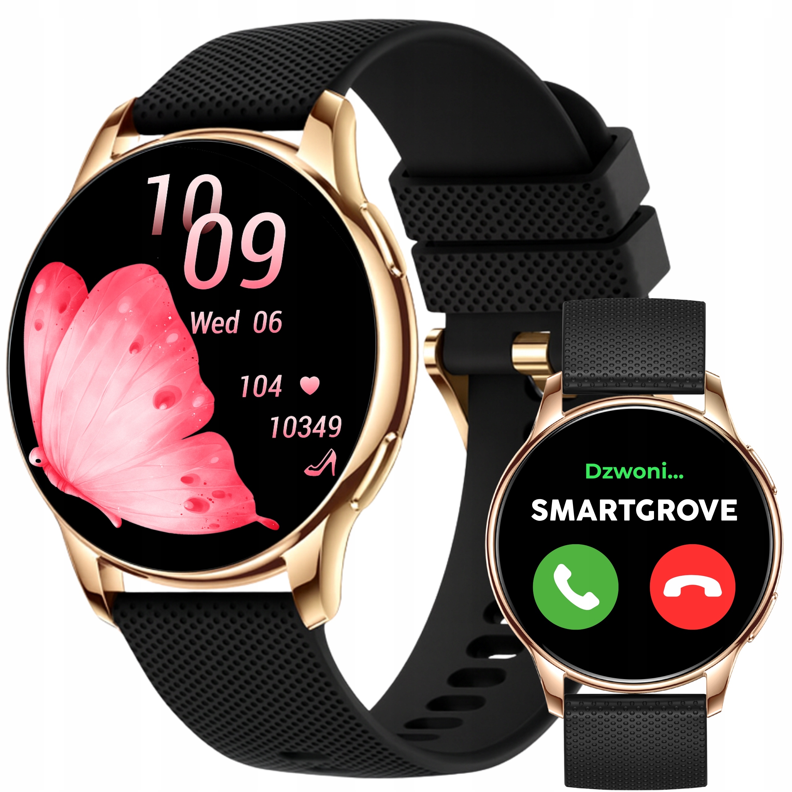 Dámske Smartwatch Hodinky Hovory Kroky Tlak Smart Watch