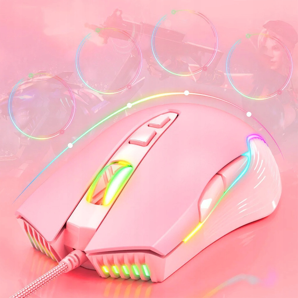 ONIKUMA MYSZ MYSZKA PRZEWODOWA GAMINGOWA RGB CW905 Interfejs USB