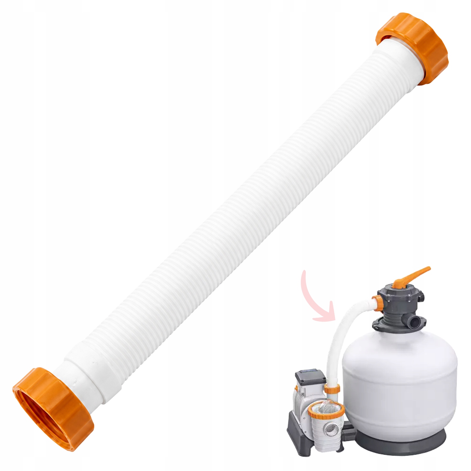 Krátká hadicová spojka pro pískovou pumpu 58486 Bestway Flowclear