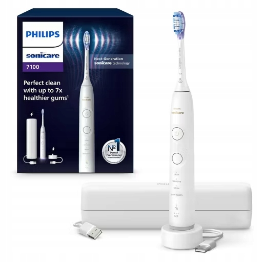 Szczoteczka soniczna Philips Sonicare 7100 Biała HX7420/0 Etui