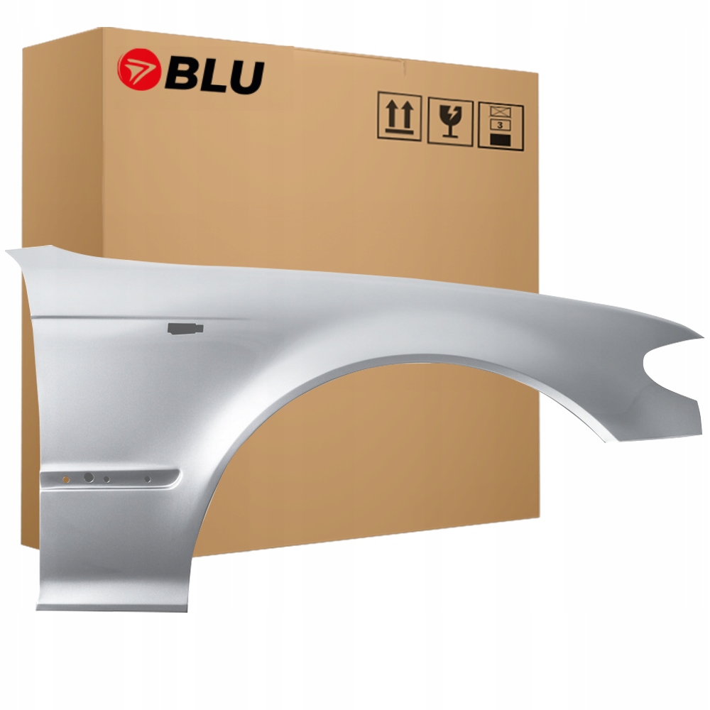 Blu Blatník Bmw 3 E46 354 pravý stříbrný 01-05 přední sedan kombi Fl pozink