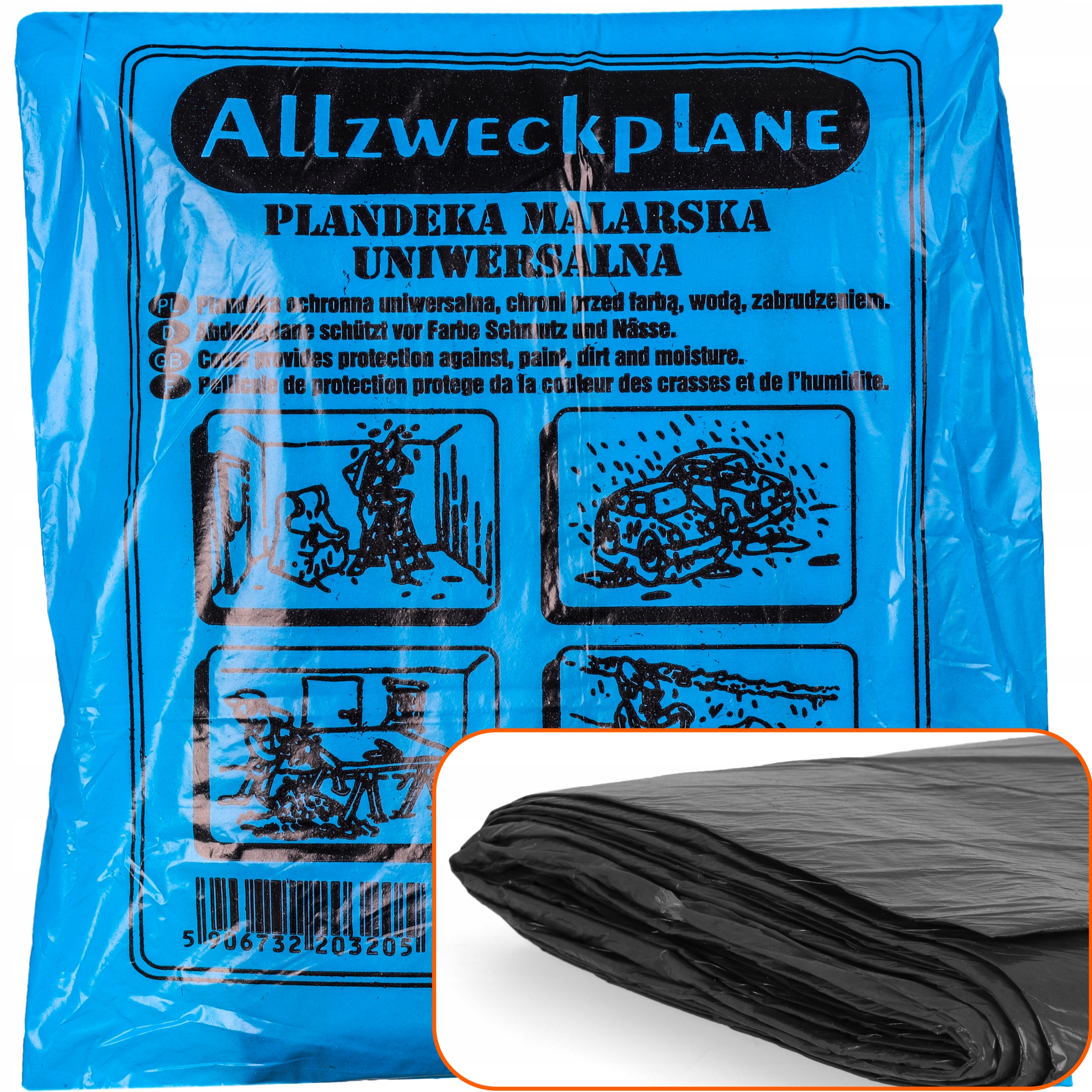 

Folia Malarska Gruba Budowlana Ochronna 4x5m 500g