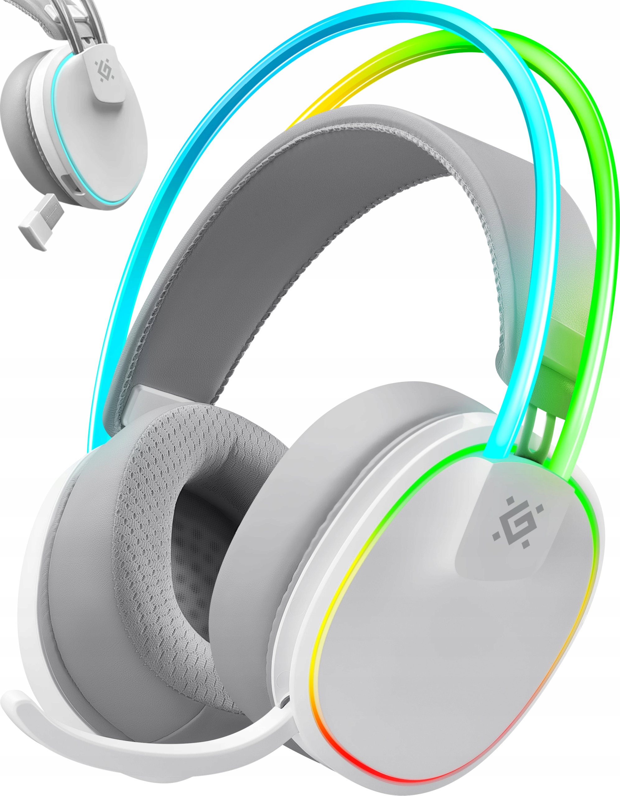 Herní sluchátka Bezdrátové sluchátka přes uši Pc PS5 Mikrofon Bluetooth a 2.4G