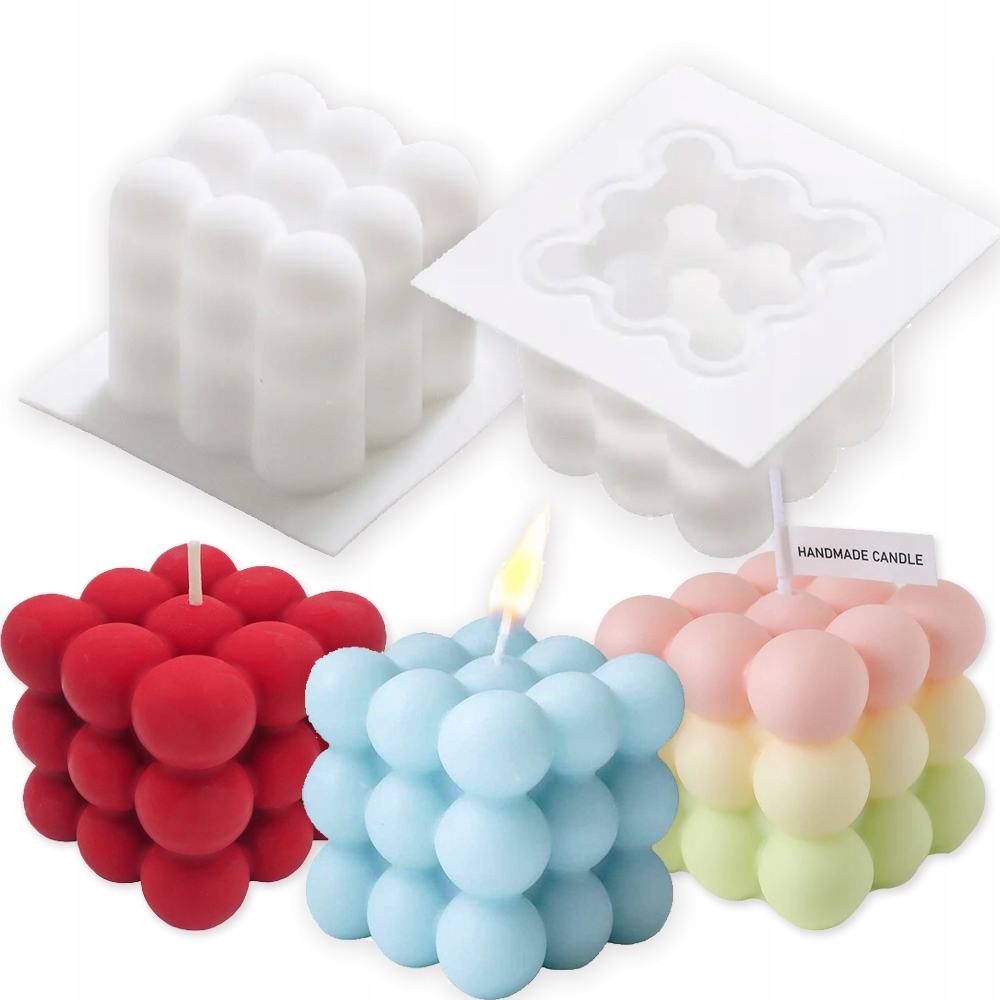 

Foremka Silikonowa Forma Do Świec Bąbelkowych Duża