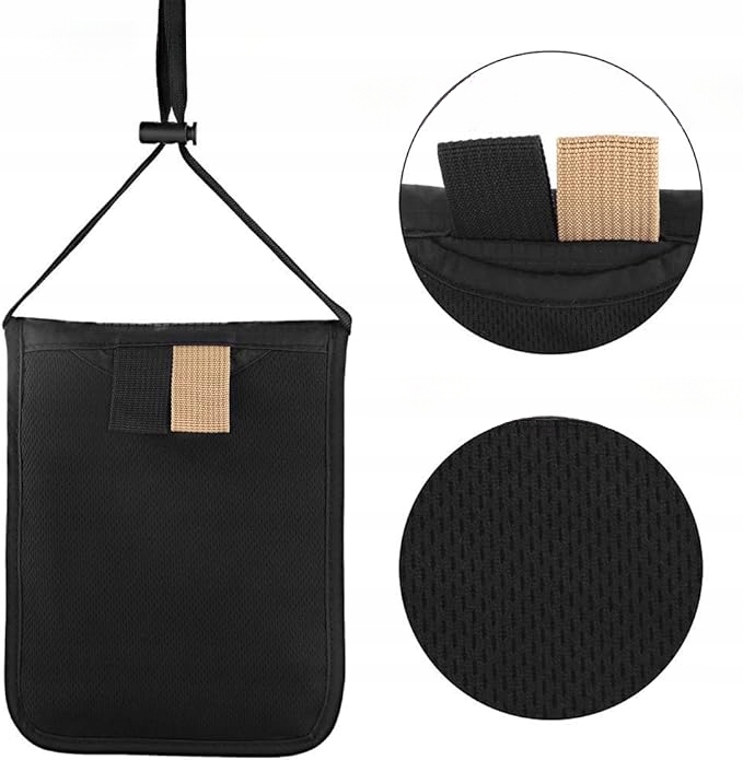 TORBA SASZETKA ANTYKRADZIEŻOWA NA DOKUMENTY PASZPORT PORTFEL TELEFON CZARNA Typ saszetka