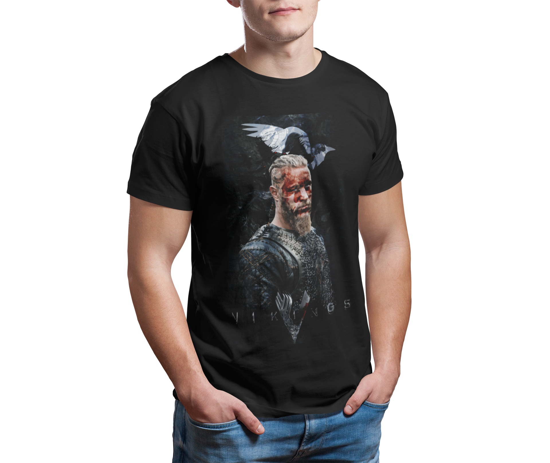 

Koszulka T- shirt męski-wikingowie- ragnar- S