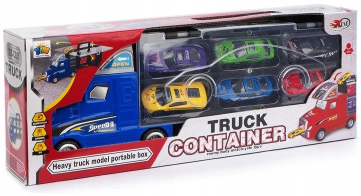 Auto LAWETA Tir WALIZKA 6x Resoraki Auta WYRZUTNIA Efekty brak