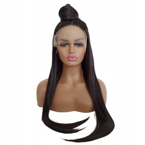Paruka Lace Front tmavě hnědá 40/55/80 cm čepička Bonus
