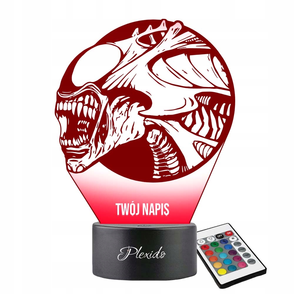 Lampka Nocna Obcy Romulus Alien Film Na Prezent Grawer Imię 3D LED
